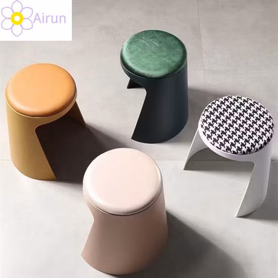 Modern Stackable Kitchen PP Plastic Chairs Storage Stool